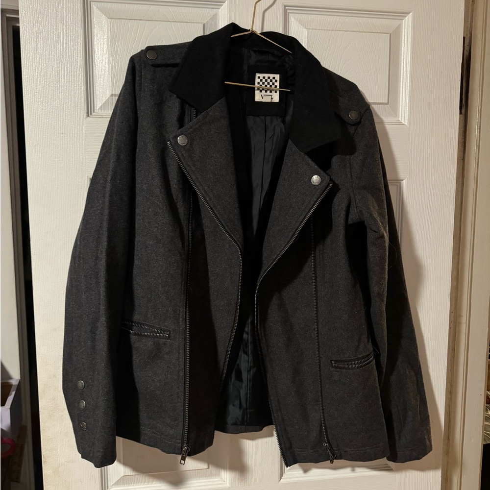 Grey Vans jacket with black lining